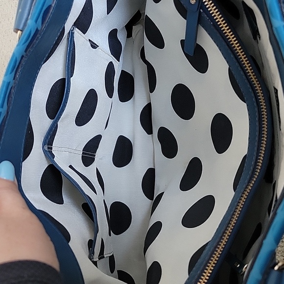 Kate Spade tote purse Teal stored in dust bag - Picture 9 of 9